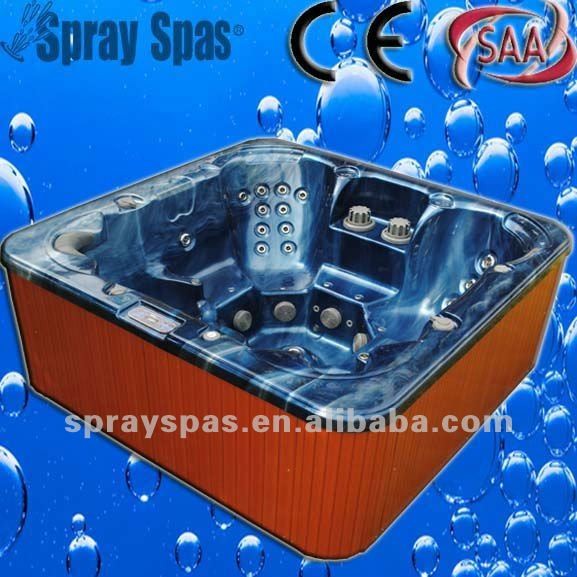 1220 Liters Water Capacity, Portable Massage Bathtub Outdoor Spas, 2250 * 2250 * 940mm