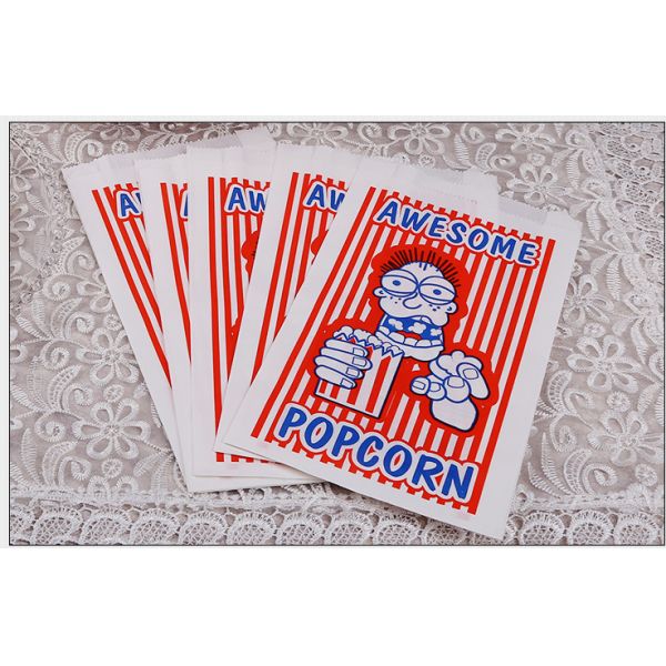 Подгонянные сумки закуски попкорна, Биодеградабле бумажная сумка обломока попкорна