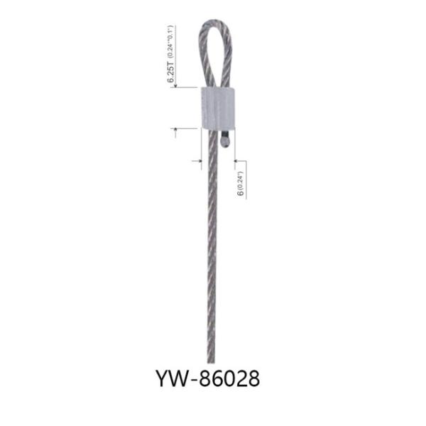 Cabo de aço inoxidável da corda de fio com componentes carimbados 10*9mm YW86024