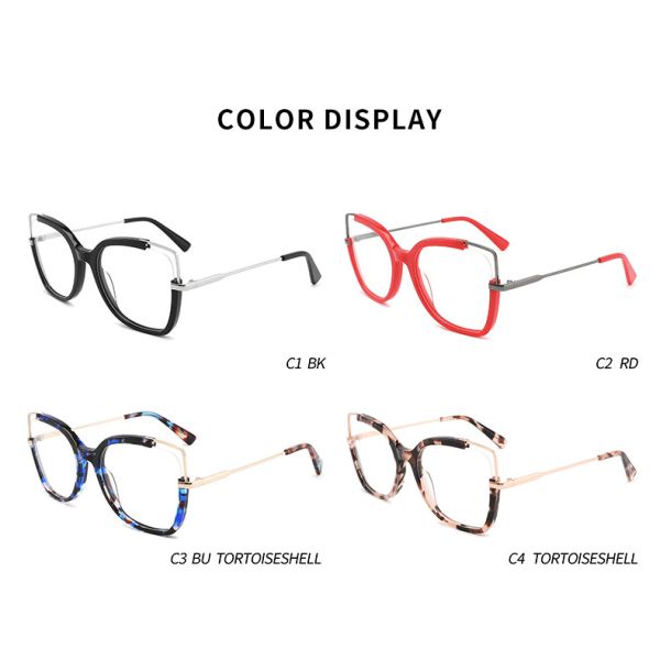 Уникальные стекла металла и ацетата глаза кота гибкие с ясными объективами