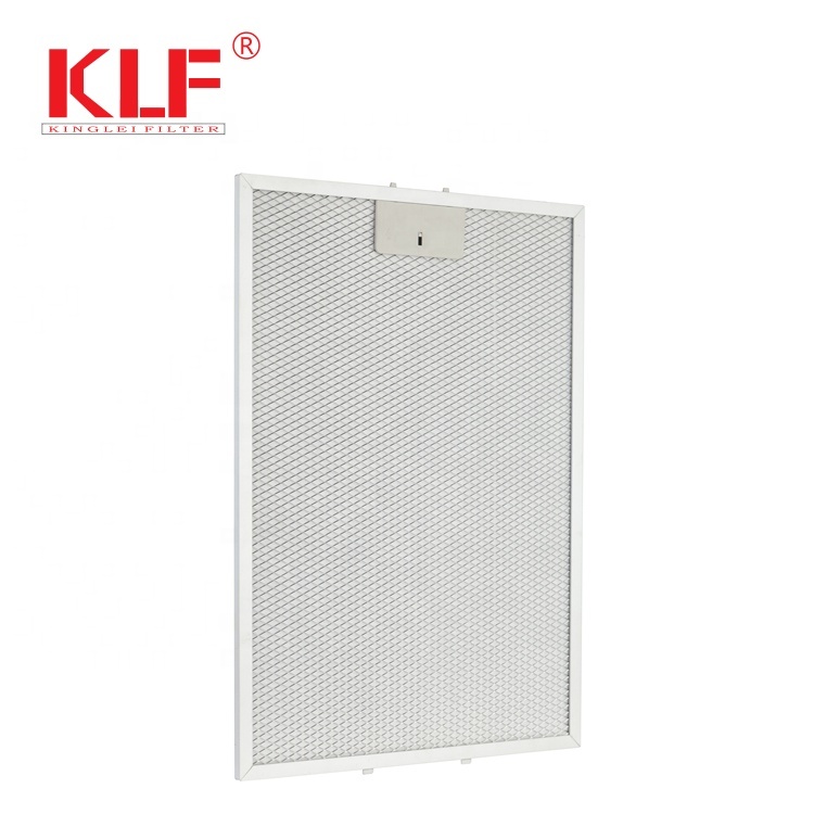 High Efficiency Grease Capture Aluminum Kitchen Canopy Hoods Filter with Anodized Aluminum Frame for Easy Installation