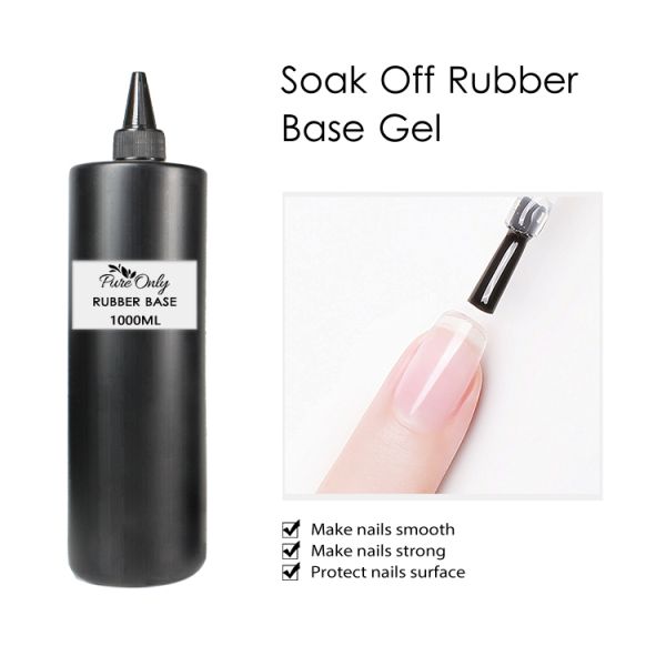Gel Polish Base Coat 1kg Big Capacity Rubber Base Gel Use for Product Nail Surface