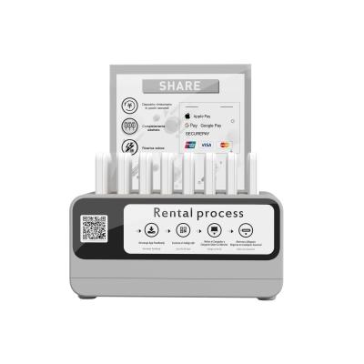 OEM Charging Station Power Bank Rental Machine 12 Ports Mobile Pay