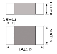 UL248-1 1608 Fast Acting Surface Mount Fuse 06D 250mA-5A 32V With Interrupting Rating 35A 50A