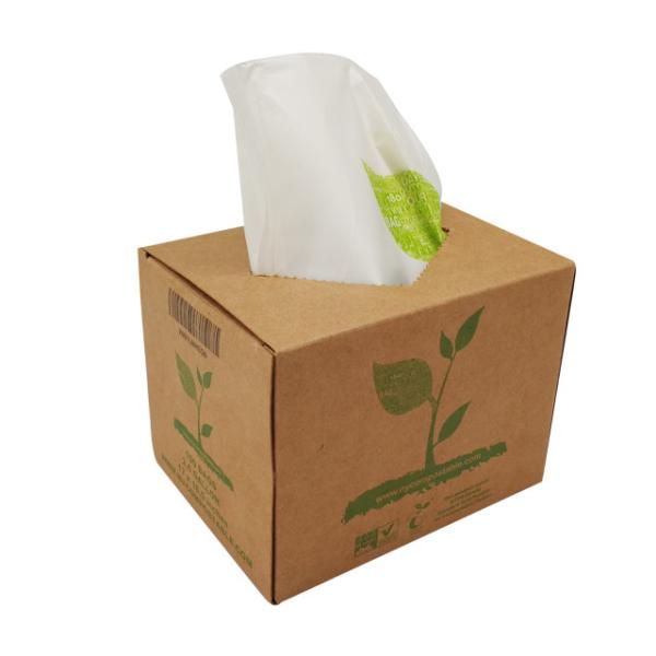 Eco Friendly Wholesale Cornstarch Custom Color Printed 100% Biodegradable Compostable Plastic Garbage Bags on Roll