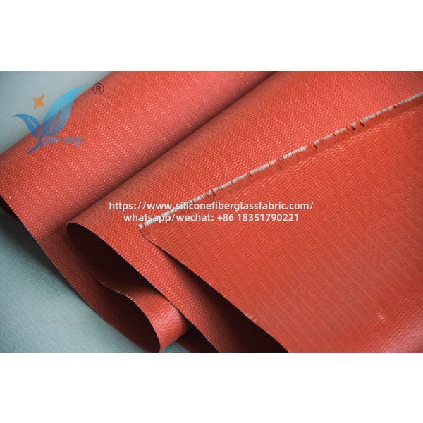 Red Silicone Fiberglass Fabric Petrochemical Plant Lining