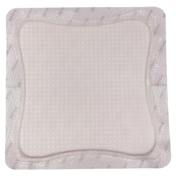 Self Adhesive Silicone Foam Dressing With Border Wound Bandage Pad 12.5x12.5cm