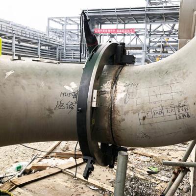Máquina de corte de tuberías de marco dividido de 18 ′′ 24 para el mantenimiento de tuberías de corte en frío de precisión