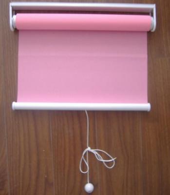 spring 100% polyester fabric roller blinds for windows with aluminum headrail and toprail
