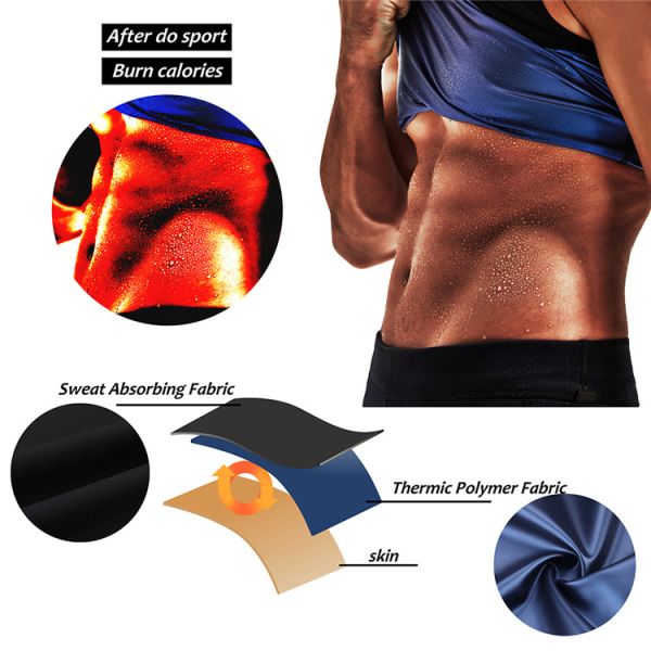 Натяжной спортивный жилет для мужчин для похудения Шейпер неопреновый жилет от HEXIN CORSET SECRET