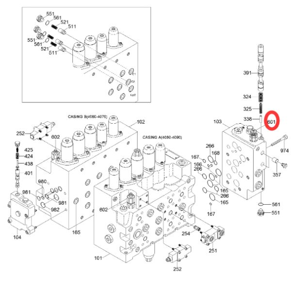 204 2678 XJBN 00653 Main Relief Valve For SK200-6E Swing Motor 204 2678 XJBN 00653 Main Relief Valve For SK200-6E Swing Motor