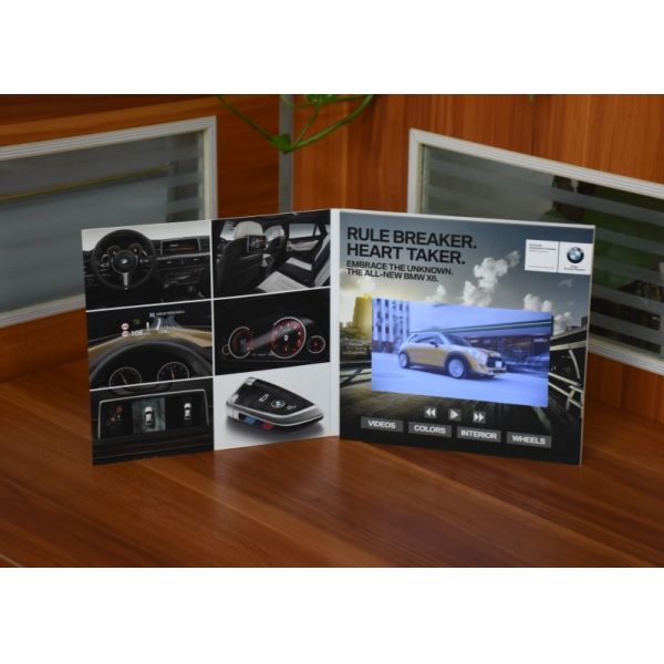7 Inch Lcd Screen Video Brochure Creative Marketing Stragety With USB Cable