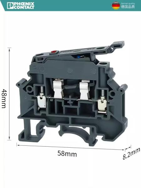 Phoenix Contact Fuse Terminal Block with LED Display 6.3 A Nominal Current and 4 mm2 Rated Cross Section