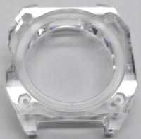 Kit de relógio de cristal único de safira transparente para movimento personalizado