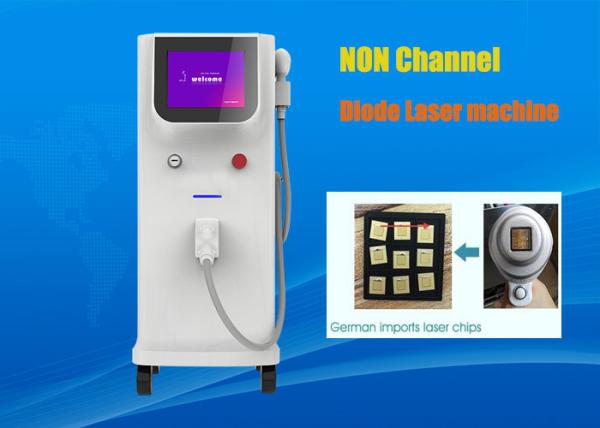 Vertical Medical Salon Laser Hair Removal Machine Non Channel 808nm Type