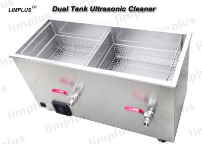 Líquido de limpeza ultrassônico industrial dos tanques duplos com sistema mais seco uma garantia do ano