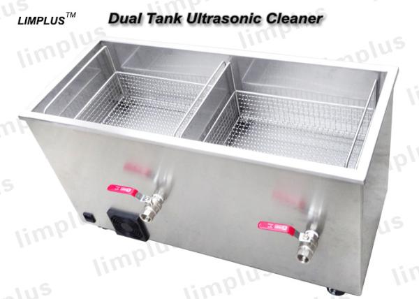 Customized Ultrasonic Cleaning Machine With Industrial Rinsing / Dryer Tank 28kHz