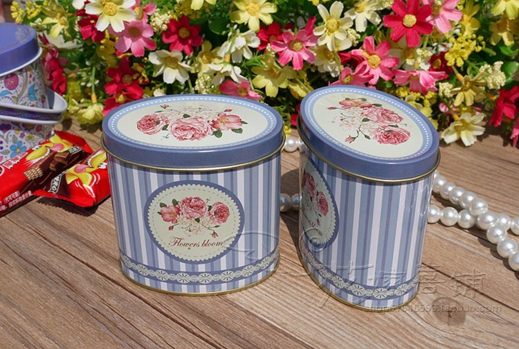 SGS Red Chocolate Tea Oval Tin Box Custom Logo Printing 110 * 74 * 190 mm