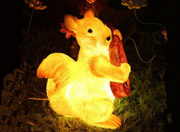 LED squirrel modeling lights resin waterproof landscape animal outdoor park lamp