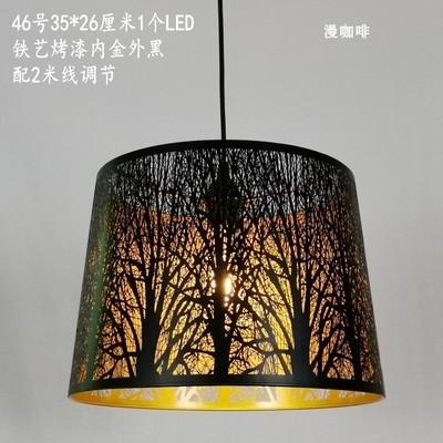Southeast Asian Retro Vintage Hand Carved Pendant Lights for Living Room Lampshade Pendant light(WH-DC-46)