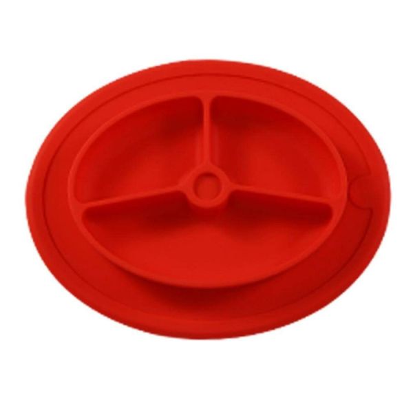 high quality EXW price custom logo design durable placemat  kitchen silicone suction plate for baby