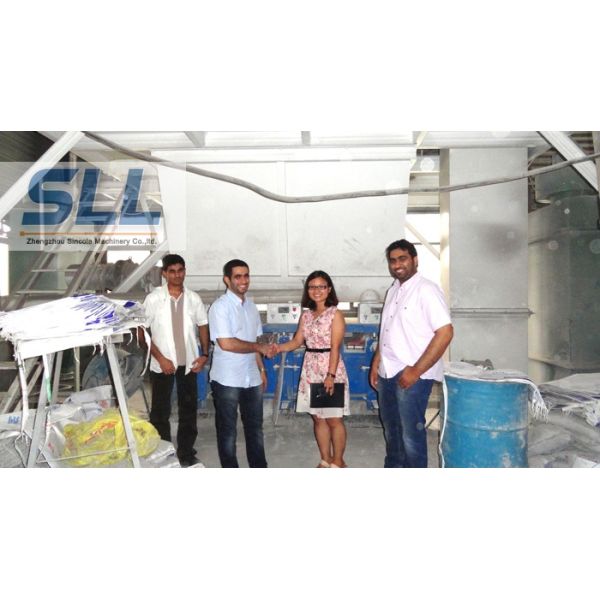 Energy Saving Mortar Mixing Equipment With Diesel Oil / Coal Sand Dryer