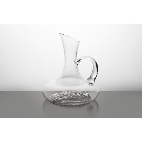 46oz Crystal Wine Decanter With Handle 1300ml Unique Wine Carafe Lead Free
