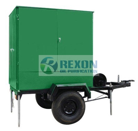 Mobile Transformer Insulating Oil Purifier Single Axle 3000LPH ZYD-M-50