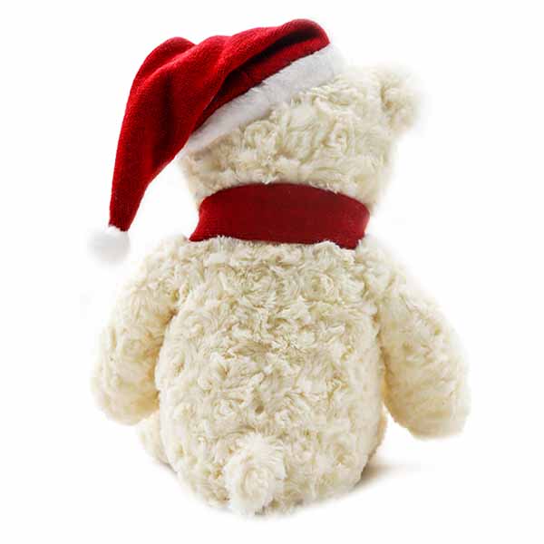 Huggable плюшевый мишка плюша 25cm с крышкой рождества