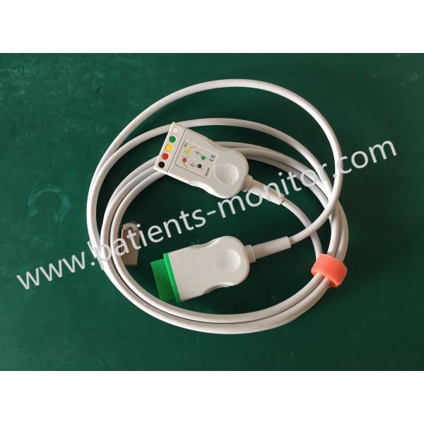 GE ECG 3/5-リードトランクケーブル 2106305-003 互換性 REF DLG-011-0504 新しい3.6m/1パック