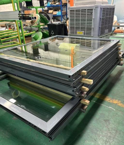 Custom Aluminum Frame Frameless Tempered Glass Door 10mm 12mm Toughened Glass Doors