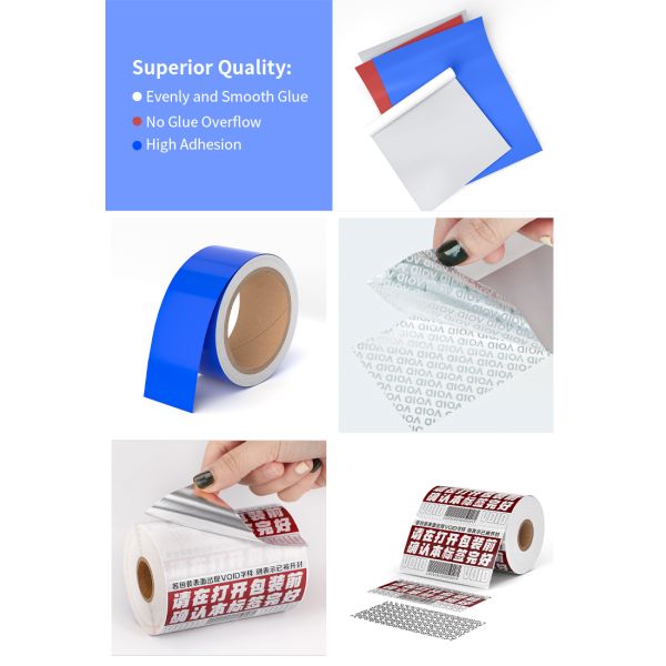 Embossing Tamper Evident Labels Anti Counterfeit Labels Digital Printed