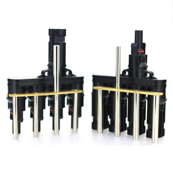 One In Four Solar Panel Connectors Male Female Parallel Branch Connectors ODM OEM