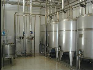 Food Production CIP Cleaning Machine SUS304 3000L 20T/H 4kw CIP Pump