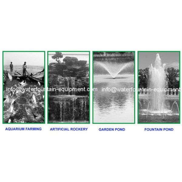 Plastic Multi - System Water Fountain Submersible Pump Energy Saving Big Flow Rate