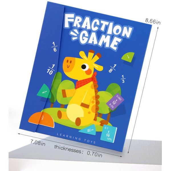 Magnetic Fraction Learning Math Toy for Children Kids Montessori Arithmetic Teaching Aids Educational Toys