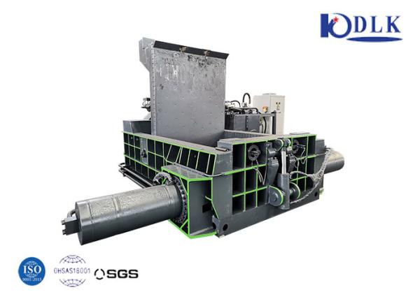 Hydraulic Steel Scrap Baler Machine 60 kw Double Main Cylinder