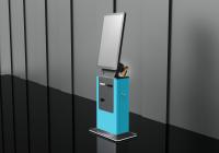 Crtly 32 en écran tactile vertical Qr Scanner Self Service Paiement en espèces Kiosque Hôtel Check In Kiosque