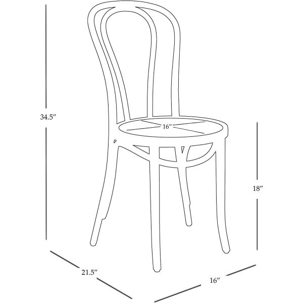 стулья Bentwood высоты 86cm современные