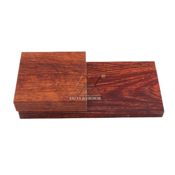 4d Wooden Effect Large Construction Metal Timber Batten Aluminium Tube Profiles Rectangular