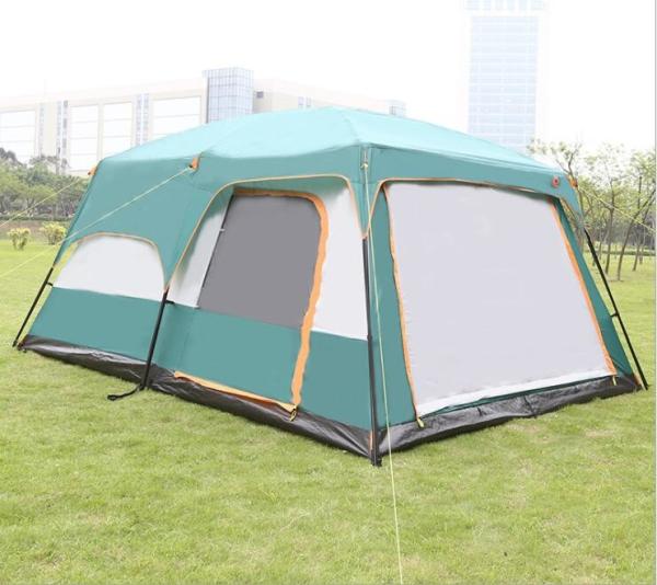 8 to 12 person Tent Triple Camping Tent Three Rooms Family Camping Tents Well-ventilated Waterproof (HT6100)