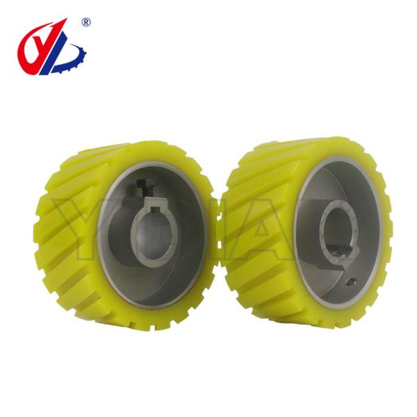 Rolo de alimentação de engrenagens helicoidais de PU para planador de quatro lados 120*30*50mm Roller de pressão