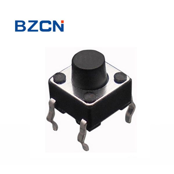 12 V Voltage Momentary Tactile Push Button Switch Reflow Solderable 4 Pin DIP Type