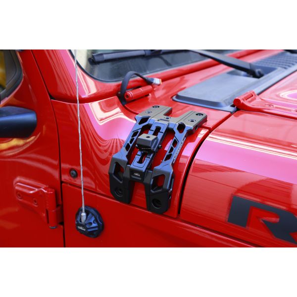 Off Road Car Wrangler JL A Пиллер световой капот Монтаж кронштейн Алюминиевый сплав 235 * 130 * 100 мм