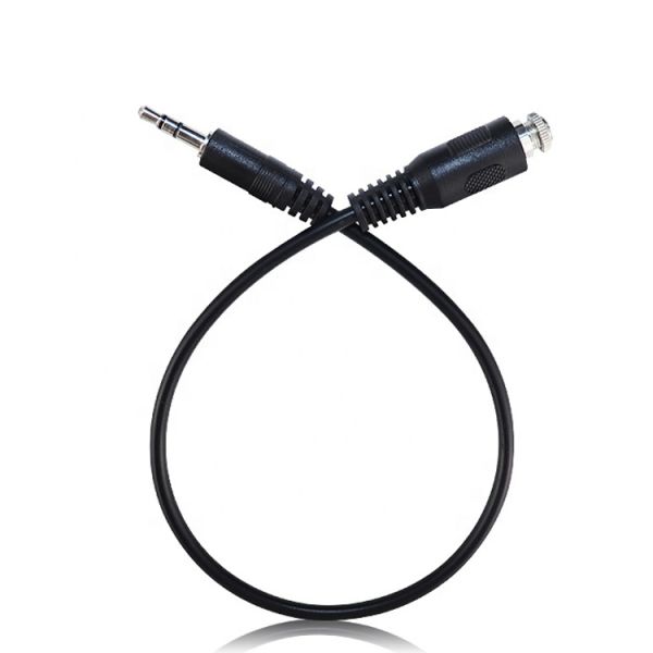 Torsión de macho a hembra 3,5 mm 3 polos TRS cable de conexión de audio