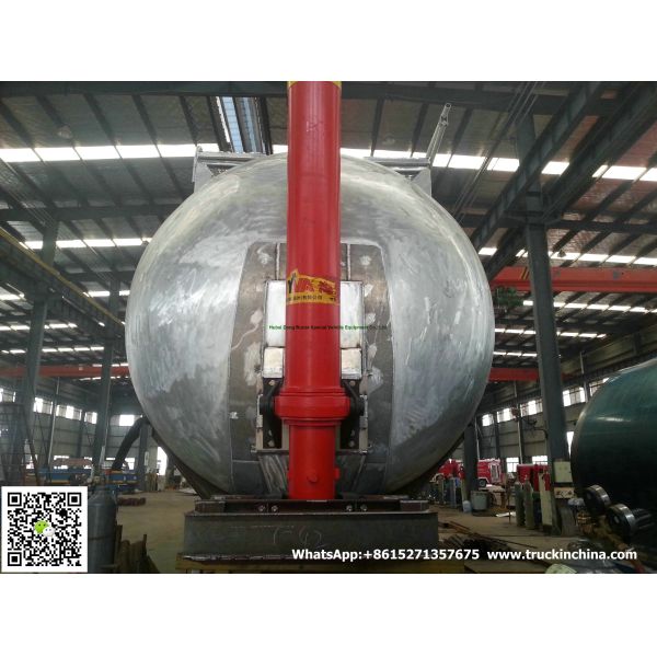 Aluminum Alloy  Wheat Flour Bulk Tanker with Tipping Hydraulic Cylinder (6000USG-10000USG ）whApp:+8615271357675