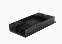 Black Anodized 6060 Large Size Aluminium Heatsink Extrusion Profiles T66
