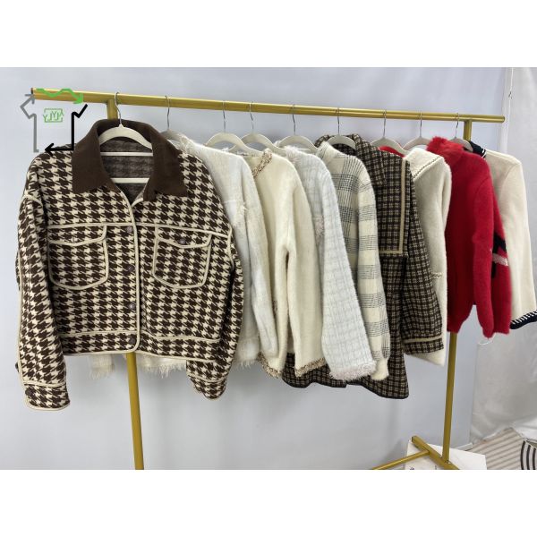 Comfortable Warm Second Hand Overcoat Fashion Used Winter Clothes Bales Clean 95%