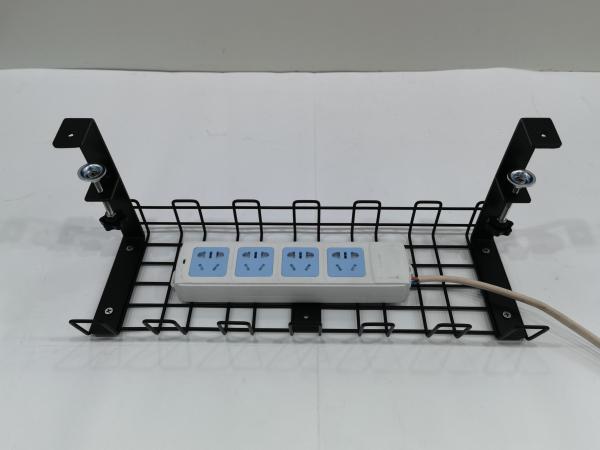 Removable Cable Management Tray for Home Office Desk Surealong Black Wrinkle Spray