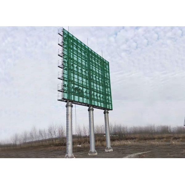 95 Transparent Glass LED Display Dustproof For Window